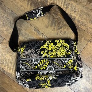 VERA BRADLEY “Baroque” (Retired 2010) Quilted Messenger Bag